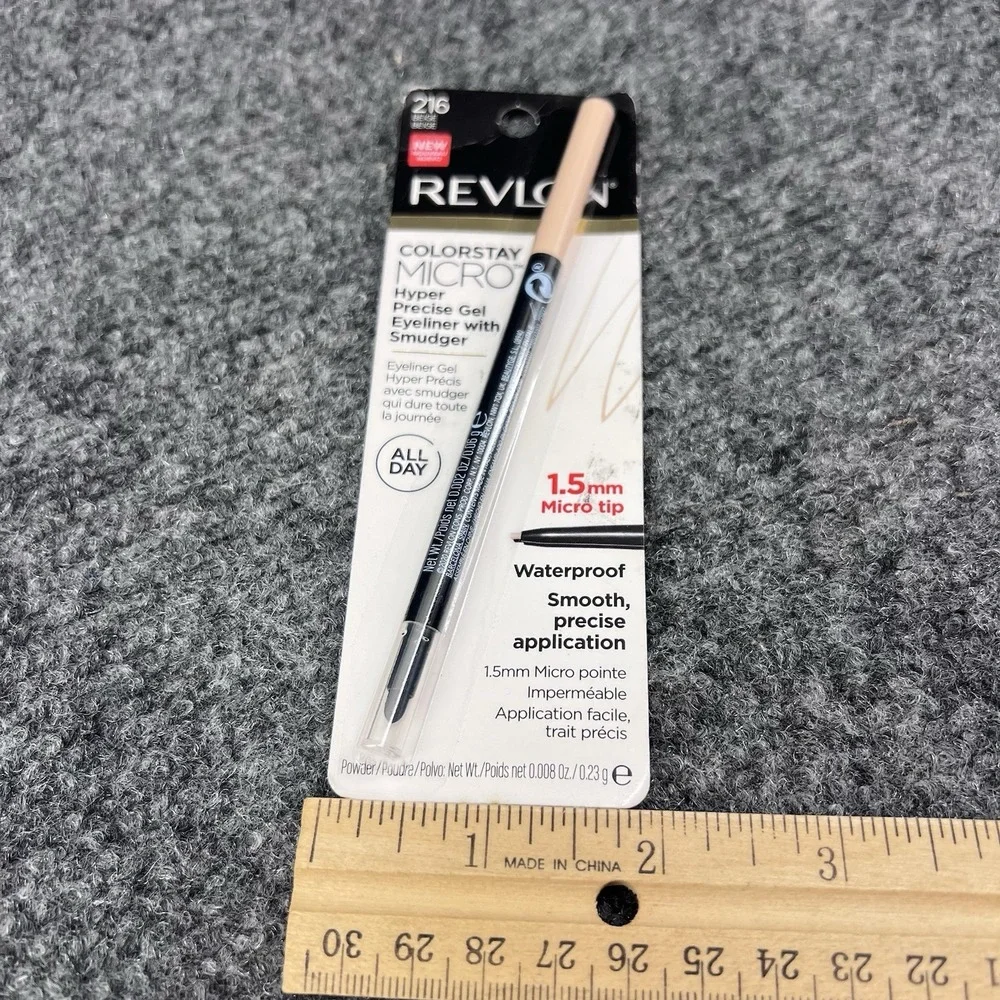 Revlon Colorstay Micro Hyper Precise Gel Eyeliner Waterproof Fine Tip 216 Beige